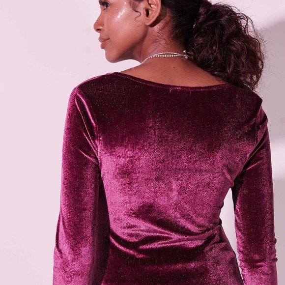 Velour Sweetheart Top in XS and S - Picture 2 of 2